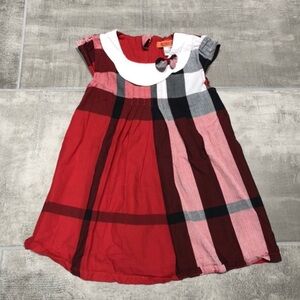 Girls Plaid Holiday Dress